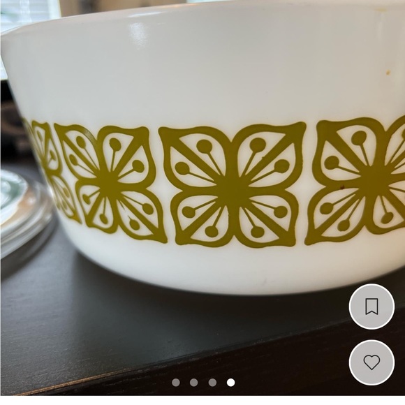 Vintage Pyrex verde 475 2.5 quart casserole dish with lid - Picture 4 of 4